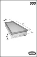 LUCAS FILTERS lfaf129 -  Воздушный фильтр